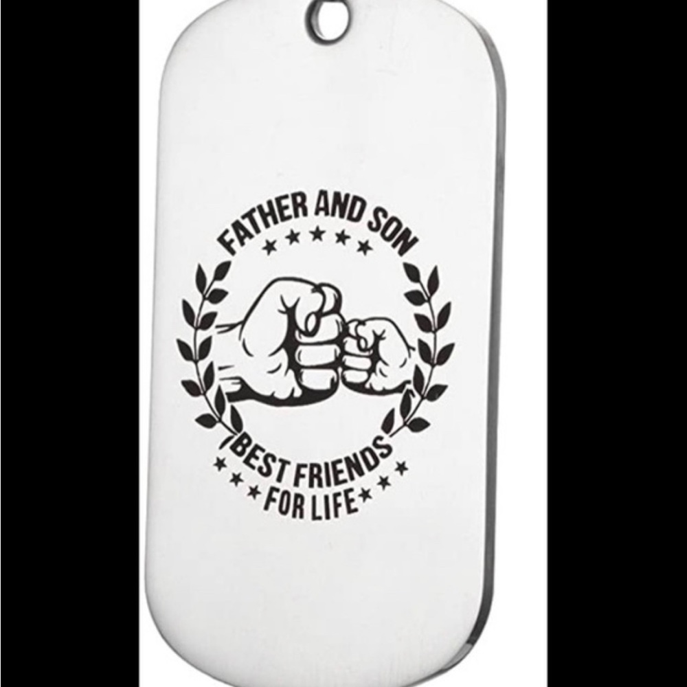 Father's Day Gift Son and Dad BFF DogTag